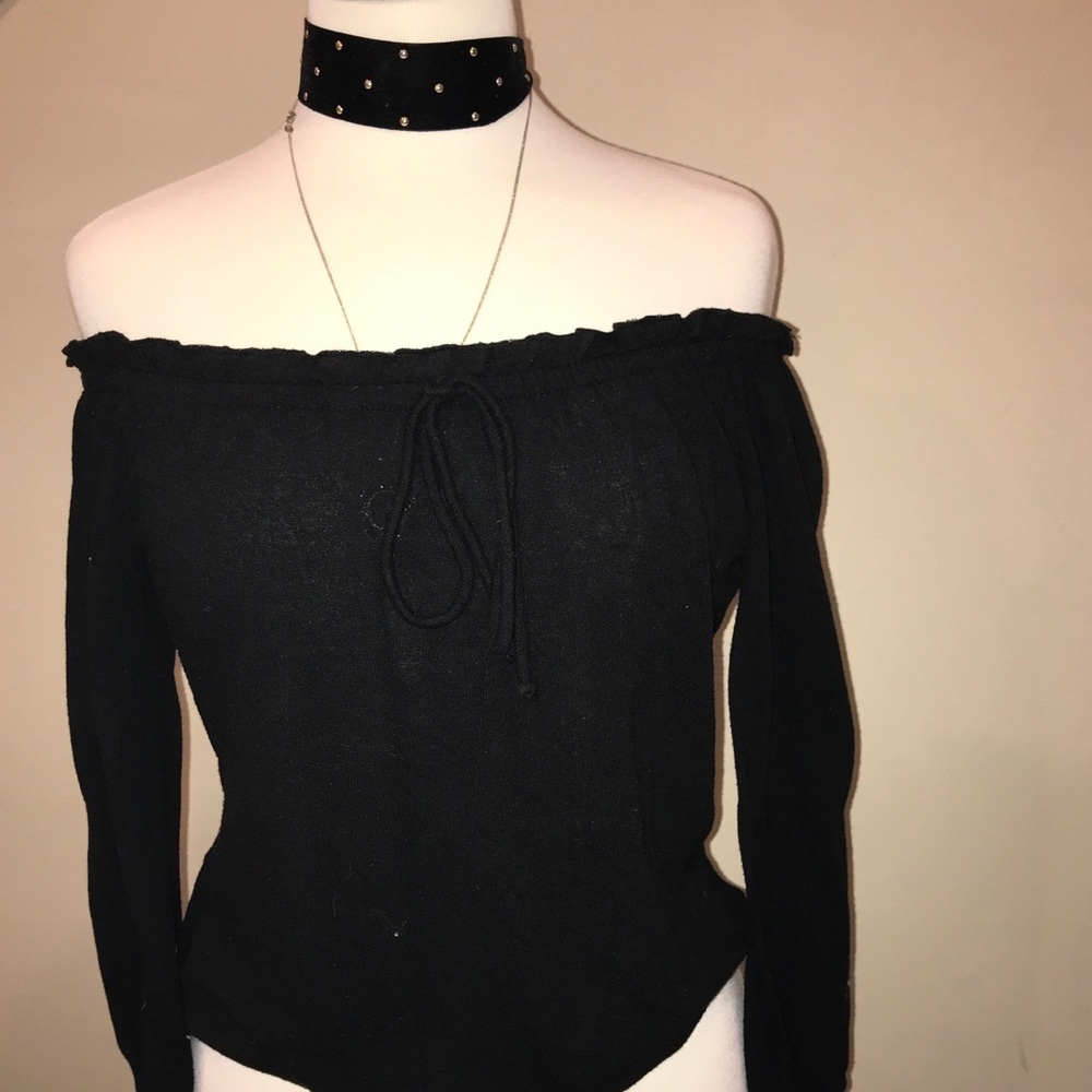 Off the shoulder blackshirt